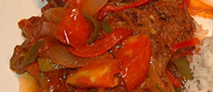 Ropa Vieja (Stewed beef with vegetables)