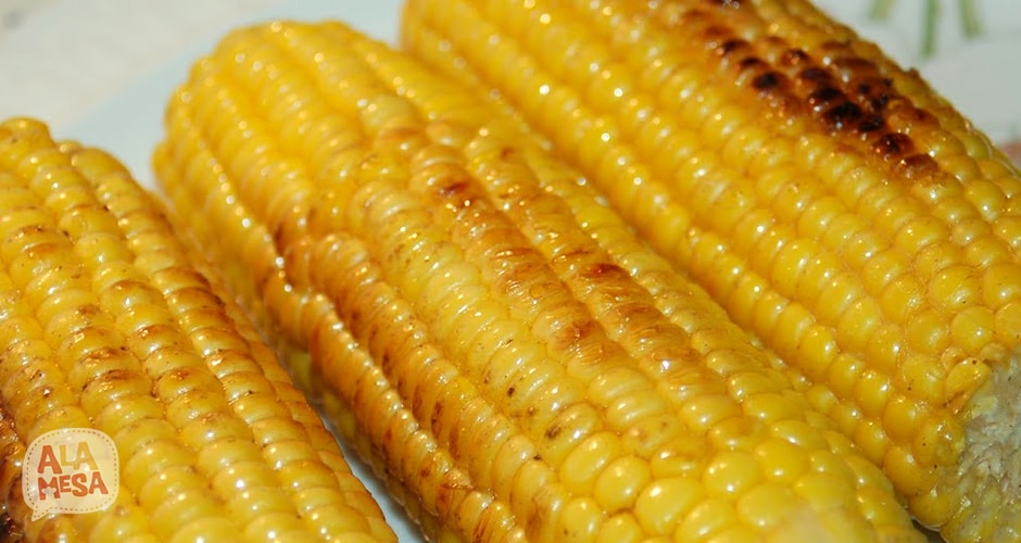 Mazorcas de maíz tostado